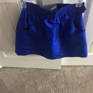 Royal blue skirt